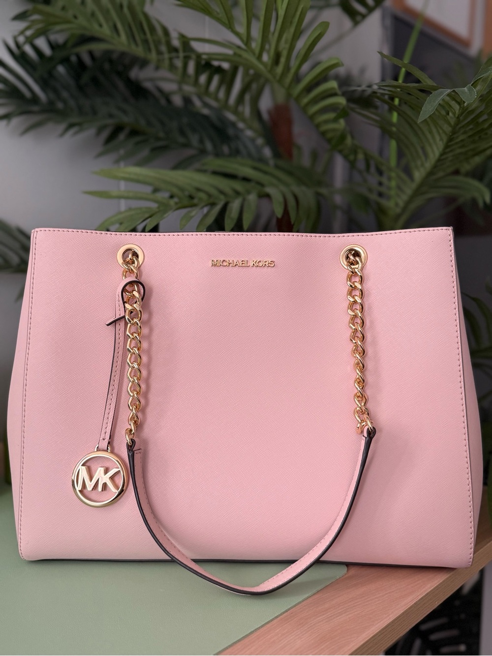 Michael Kors Blush Pink Saffiano Tote Bag